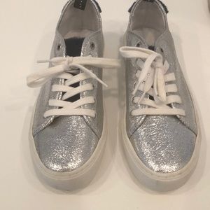 Zara metallic sneakers